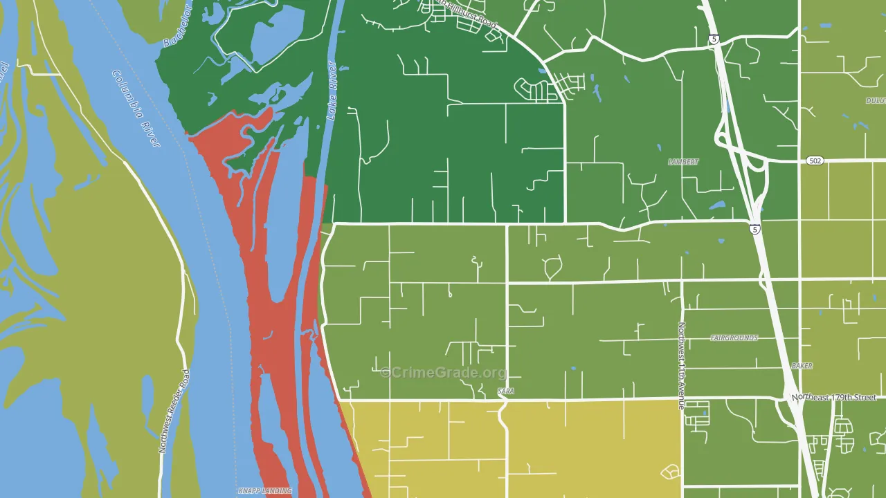 Sara, WA Map of Assault Rates
