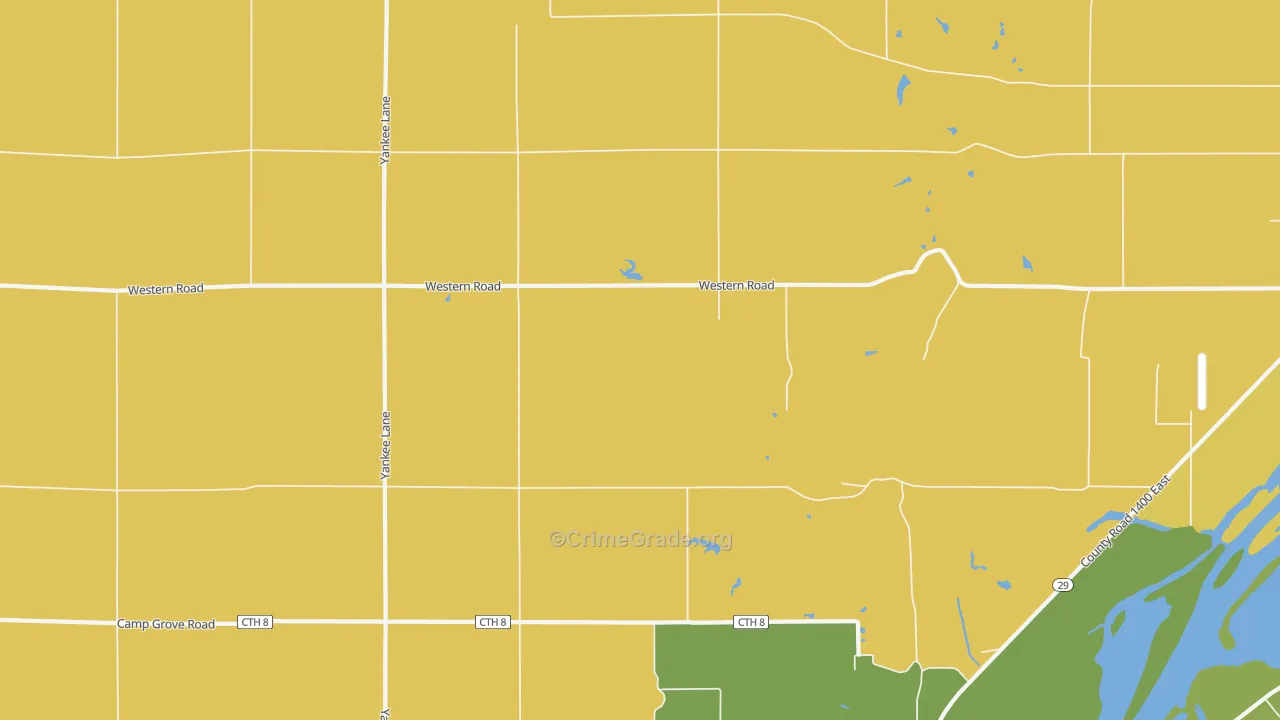 Saratoga Center, IL Map of Assault Rates