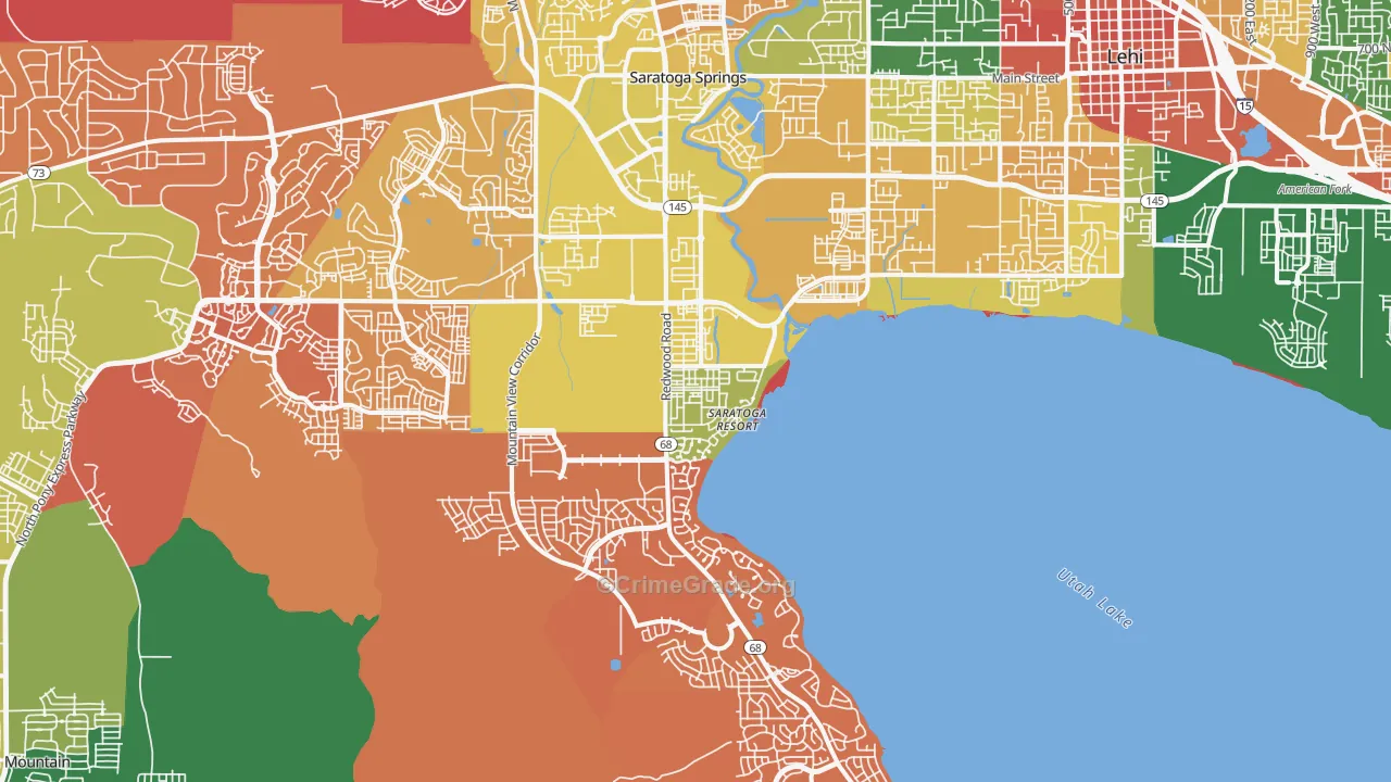 Saratoga Springs, UT Map of Assault Rates