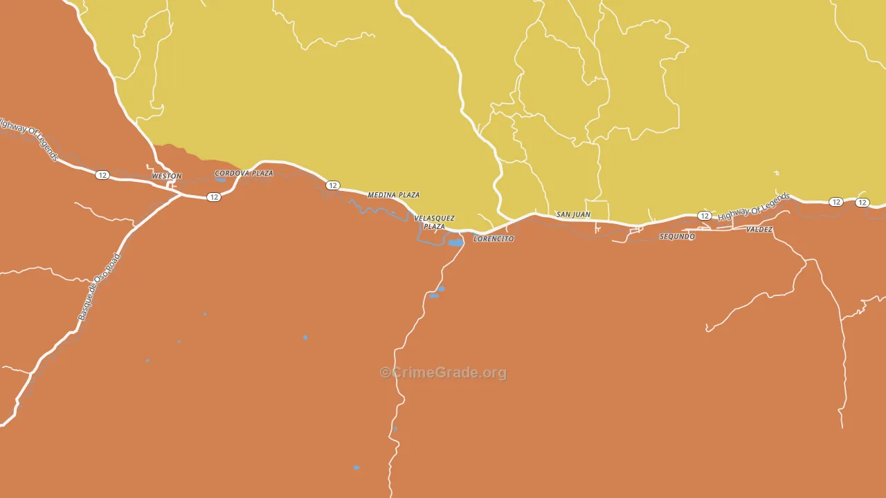 Sarcillo, CO Map of Assault Rates