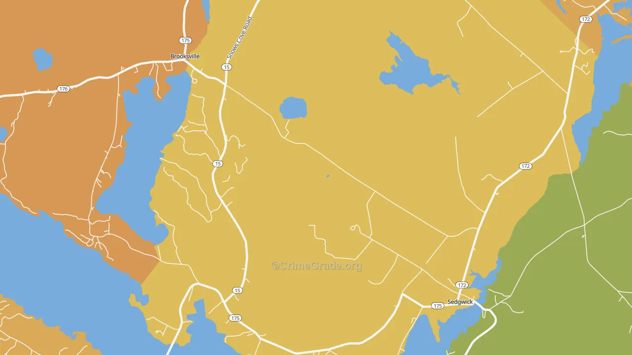 Sargentville, ME Map of Assault Rates