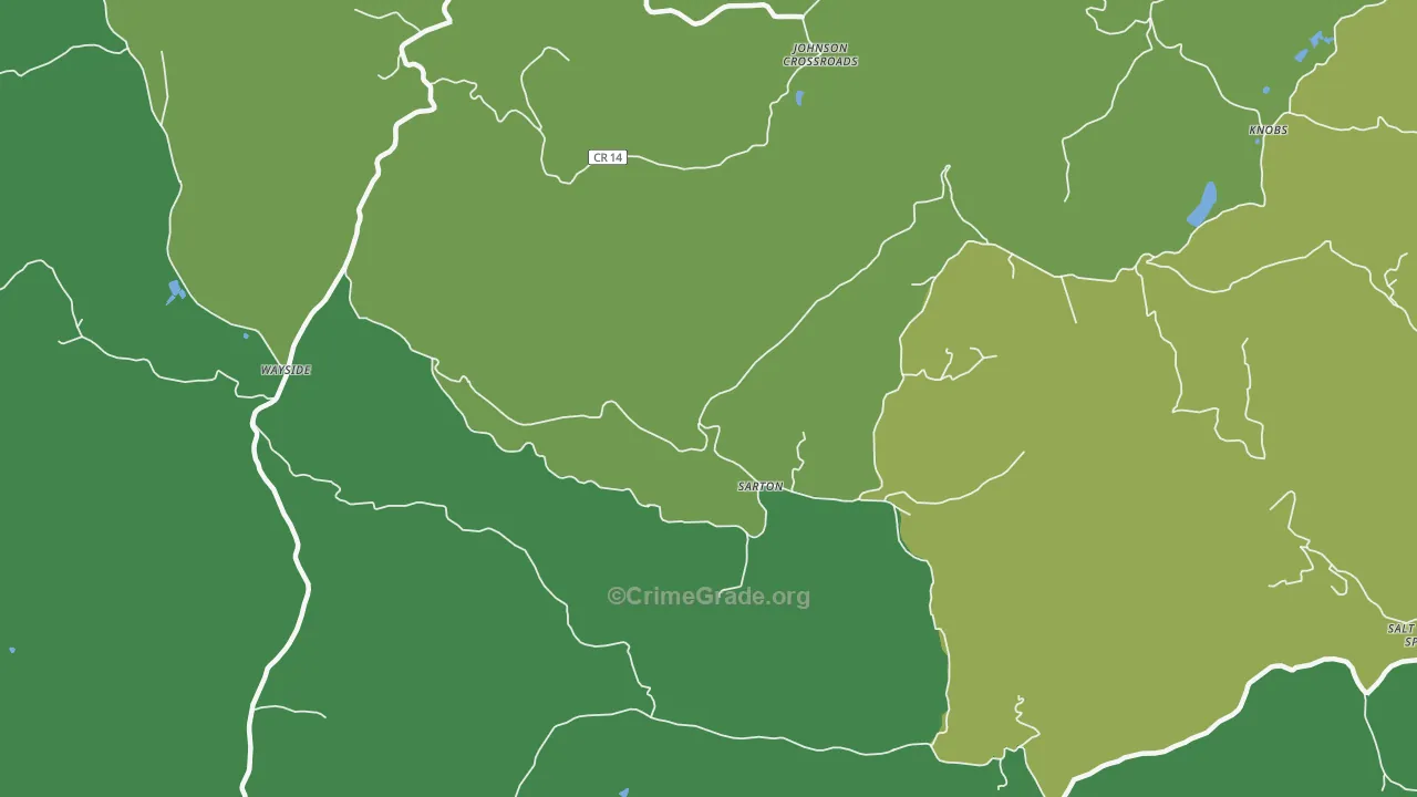 Sarton, WV Map of Assault Rates