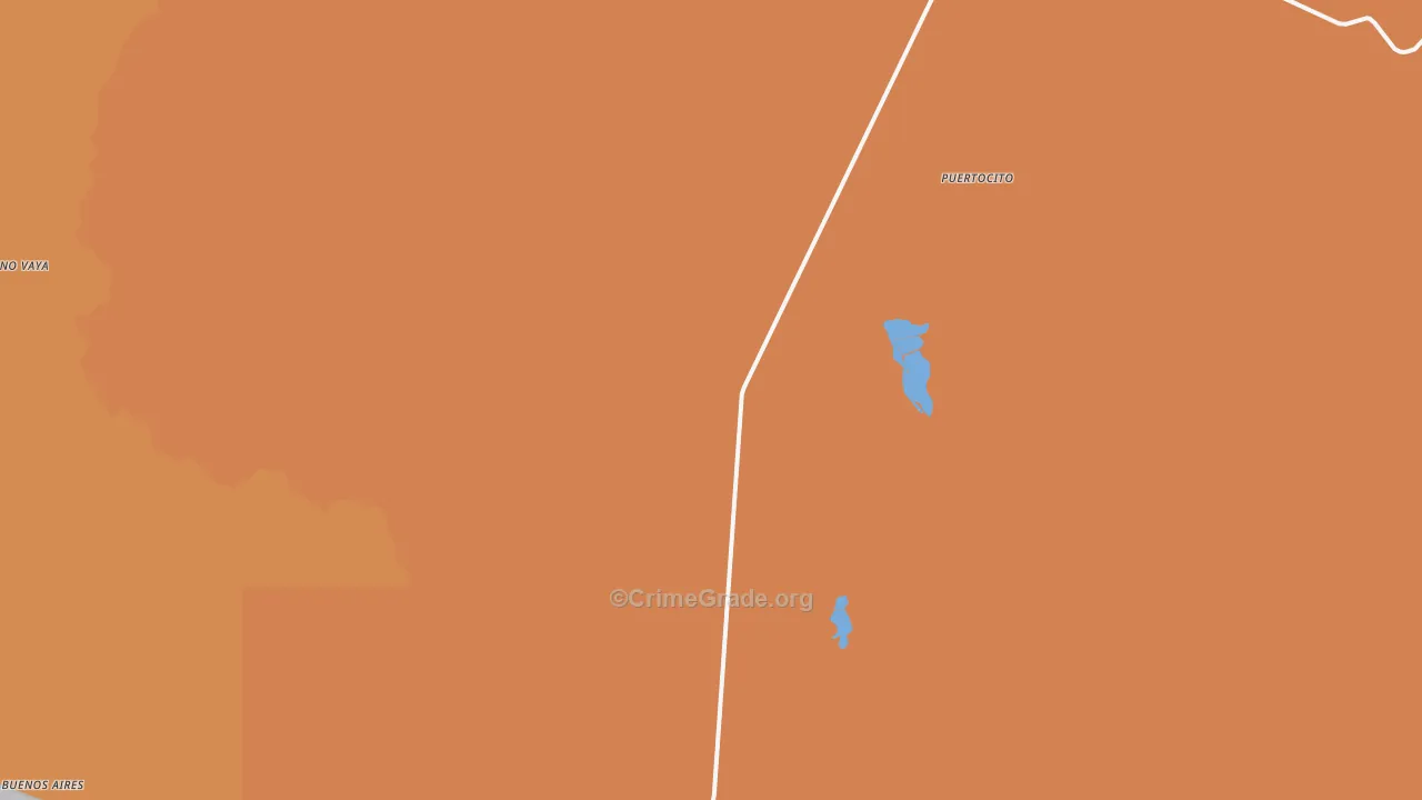 Sasabe, AZ Map of Assault Rates