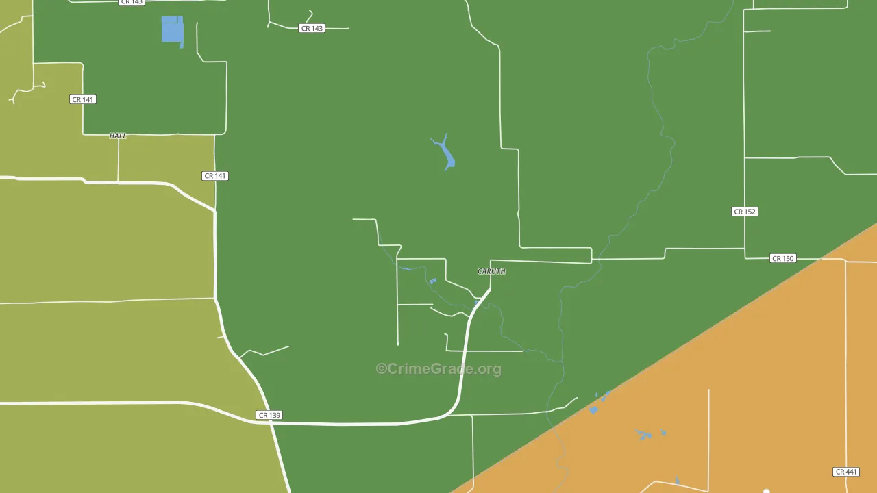 Saturn, TX Map of Assault Rates