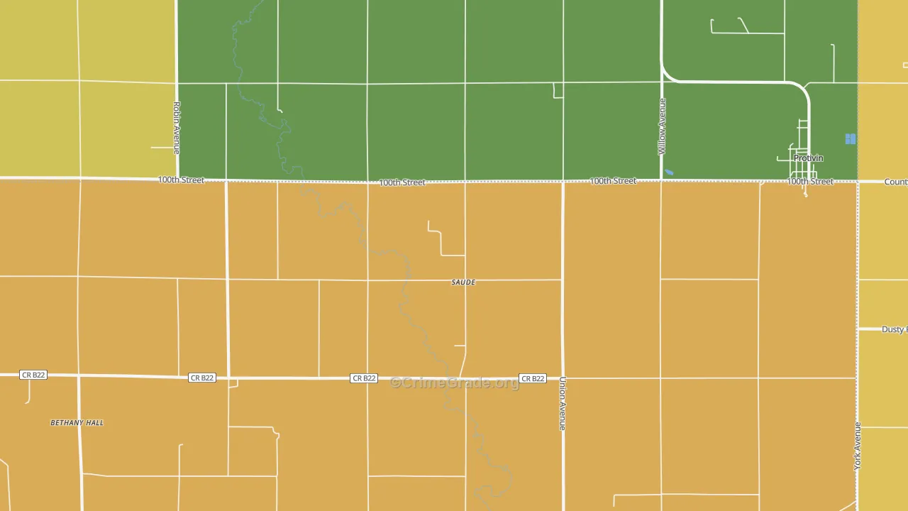 Saude, IA Map of Assault Rates