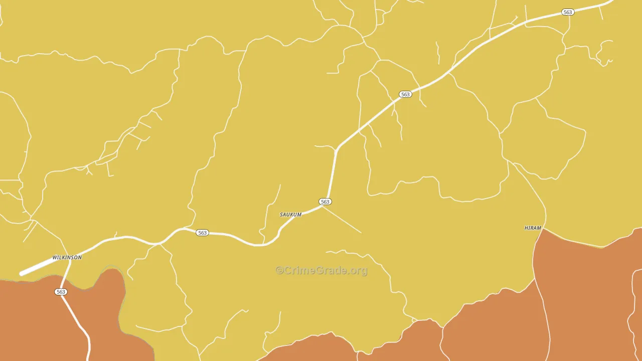 Saukum, MS Map of Assault Rates