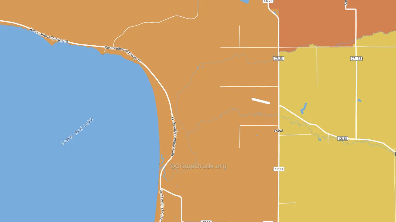 Saum, MN Map of Assault Rates