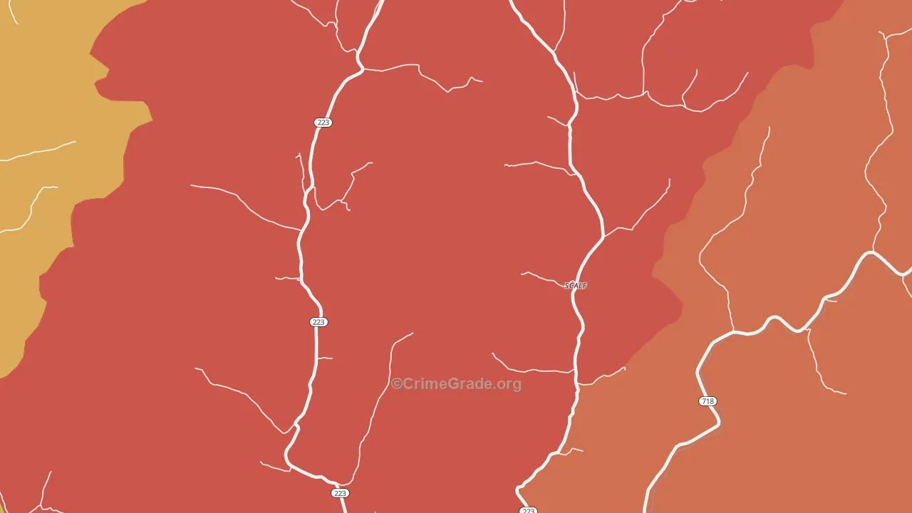 Scalf, KY Map of Assault Rates