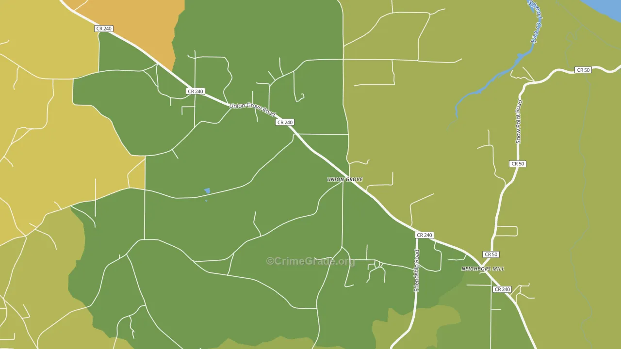 Scant City, AL Map of Assault Rates