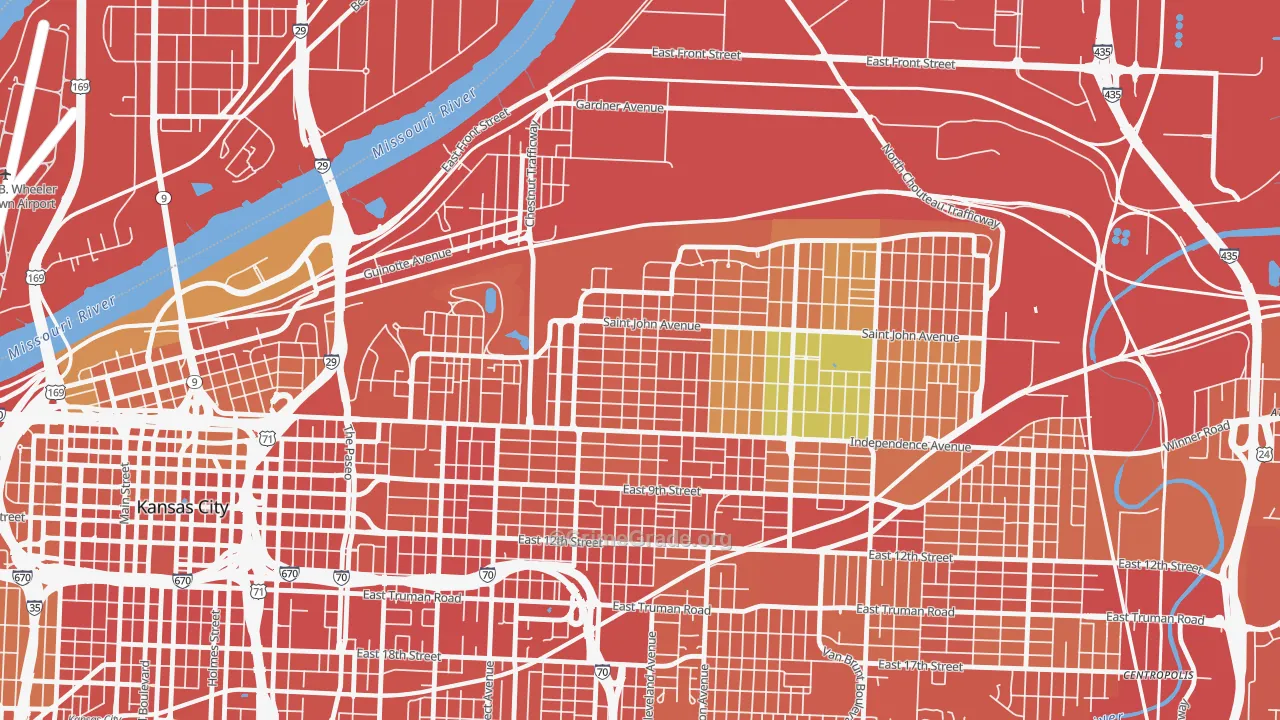 Scarritt Renaissance, Kansas City, MO Map of Assault Rates