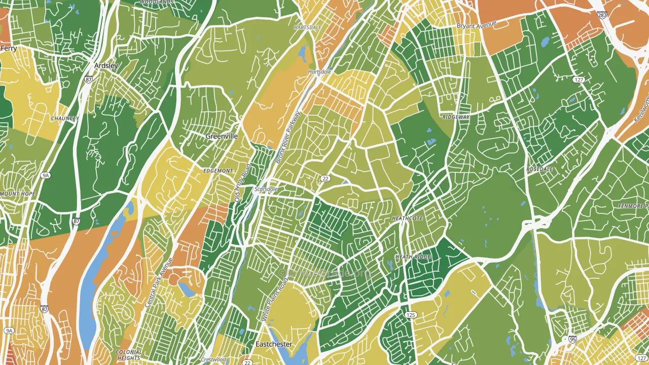 Scarsdale, NY Map of Assault Rates