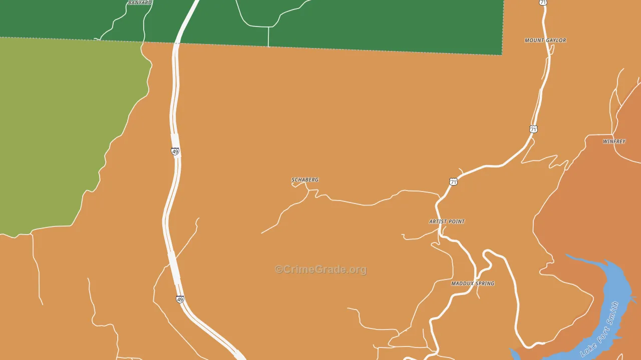 Schaberg, AR Map of Assault Rates