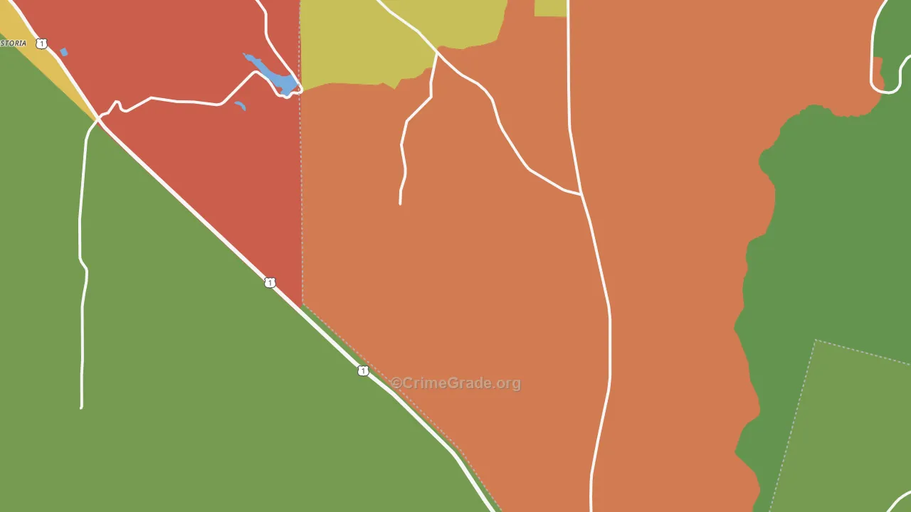 Schlatterville, GA Map of Assault Rates
