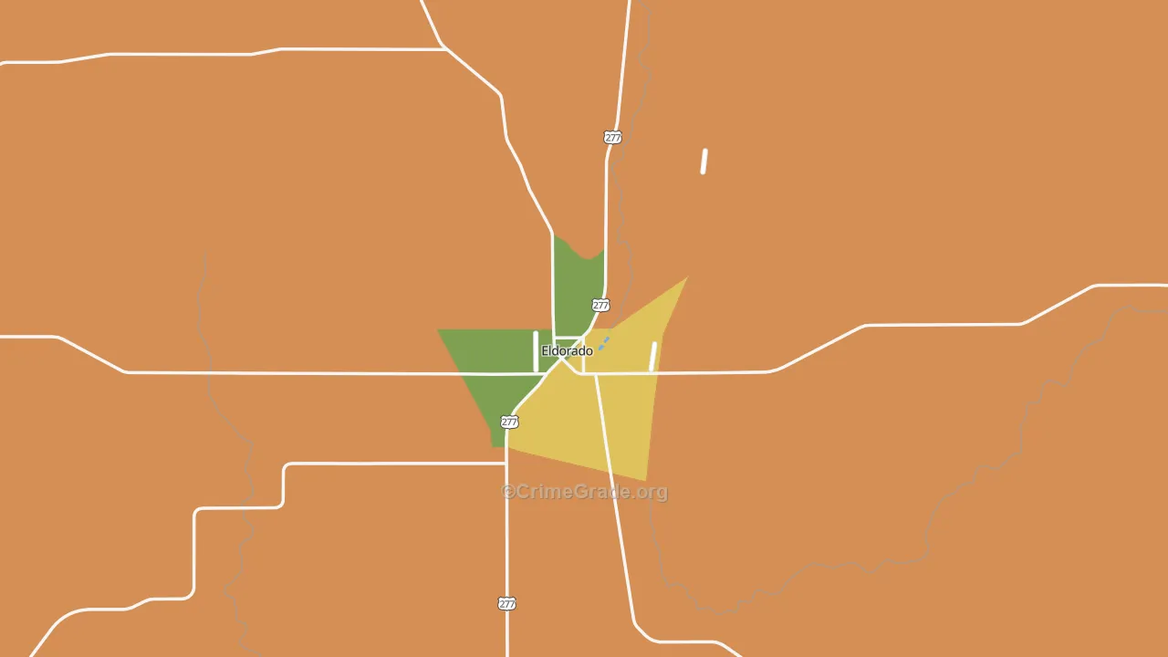 Schleicher County, TX Map of Assault Rates