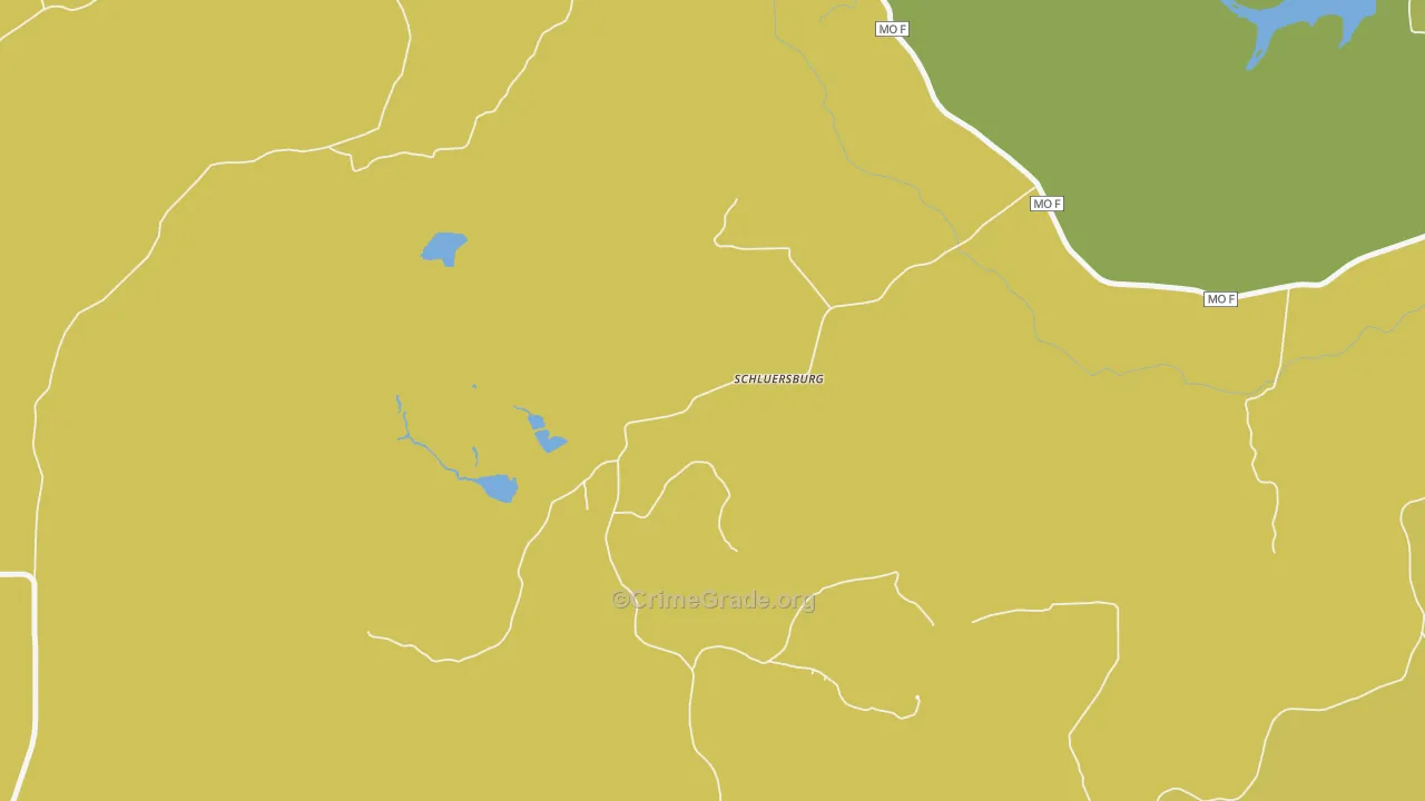 Schluersburg, MO Map of Assault Rates