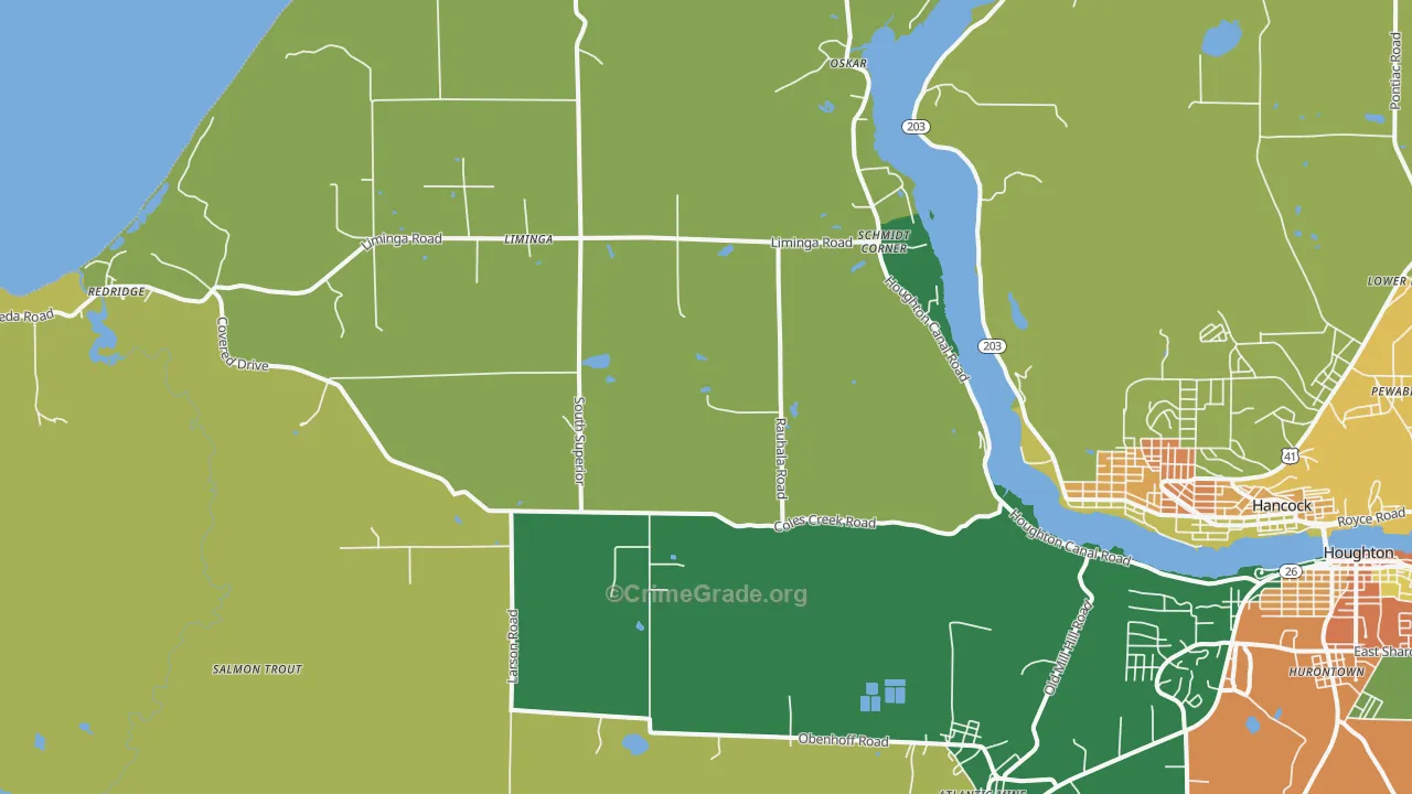 Schmidt Corner, MI Map of Assault Rates