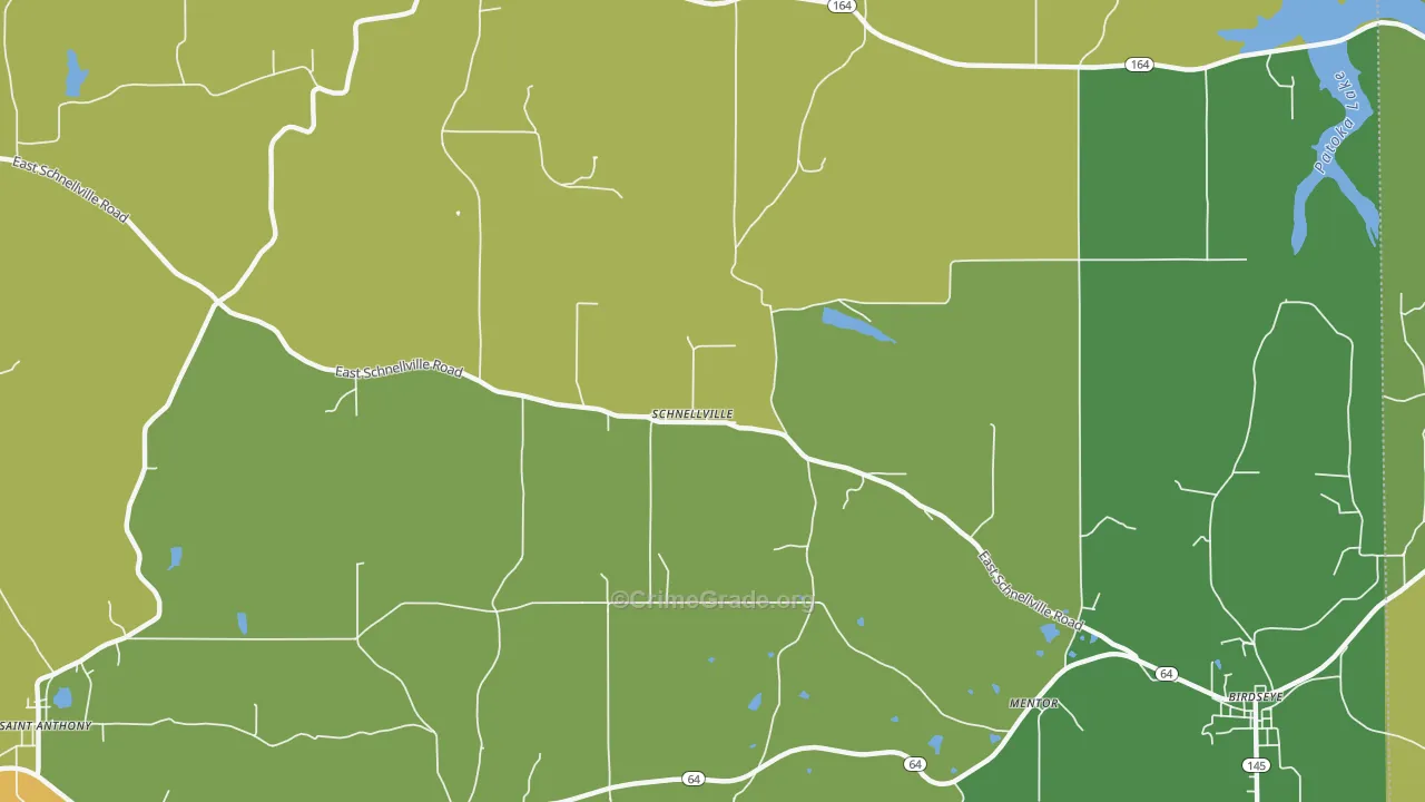 Schnellville, IN Map of Assault Rates