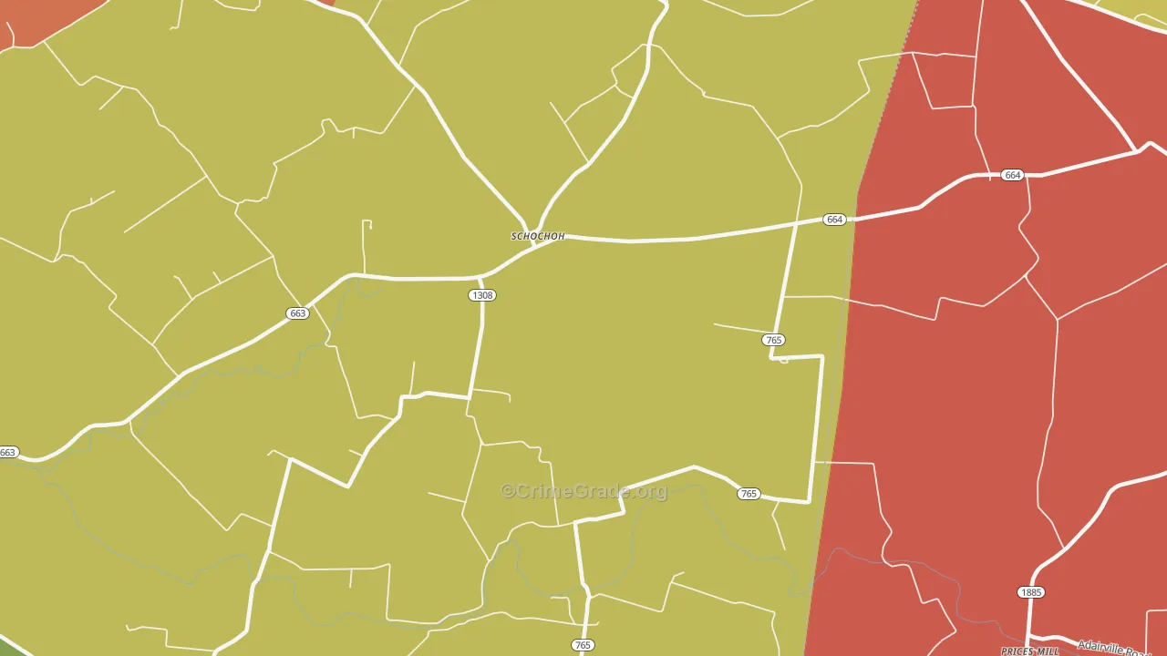 Schochoh, KY Map of Assault Rates