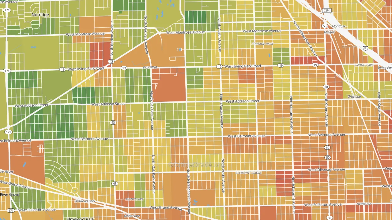 Schorsch, Chicago, IL Map of Assault Rates