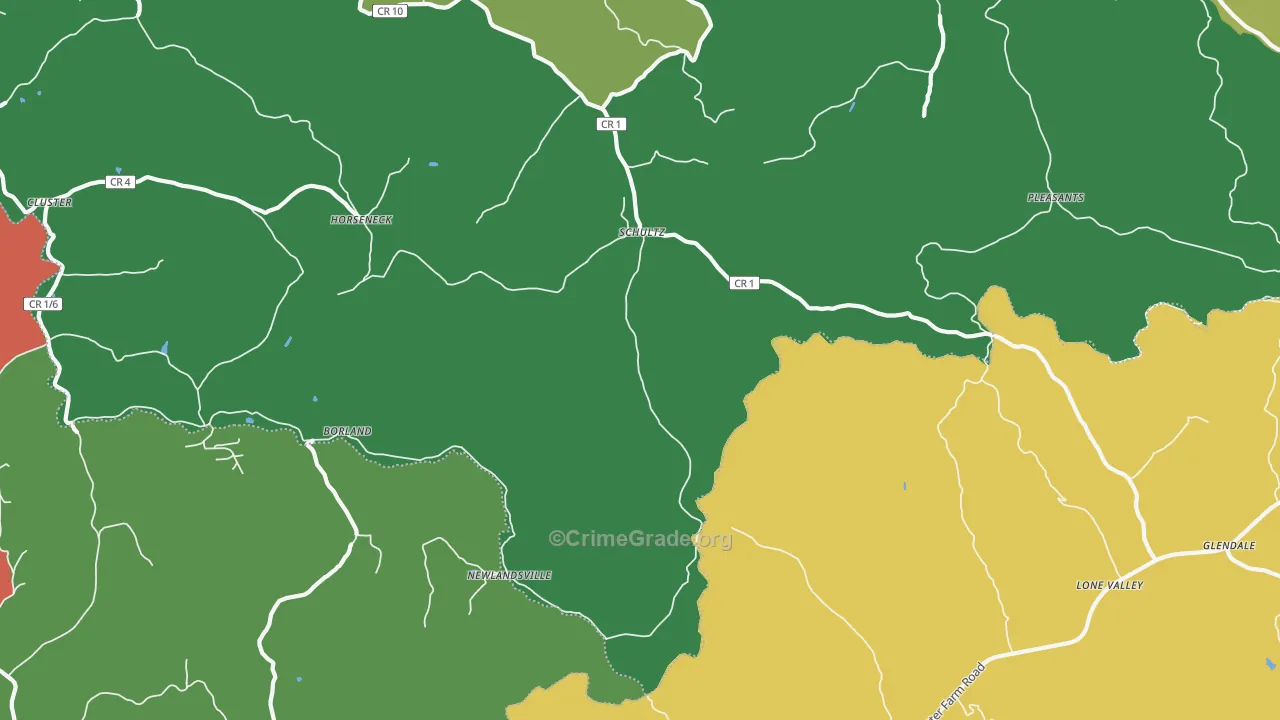 Schultz, WV Map of Assault Rates