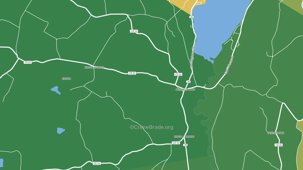 Schuyler Lake, NY Map of Assault Rates