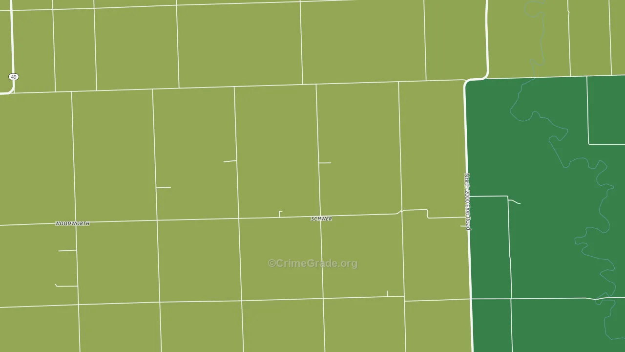 Schwer, IL Map of Assault Rates