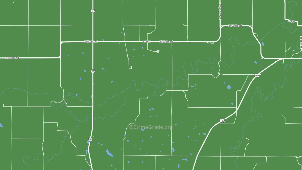 Scipio, KS Map of Assault Rates