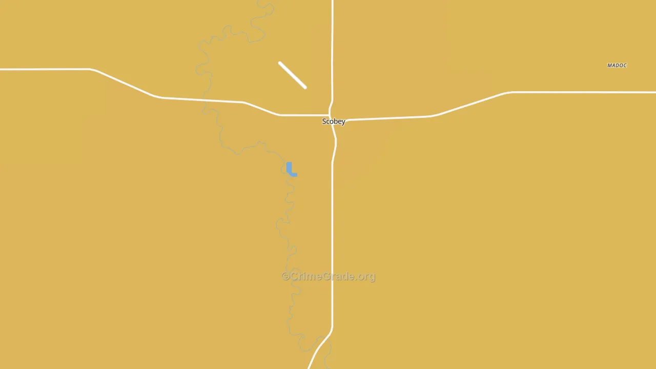 Scobey, MT Map of Assault Rates