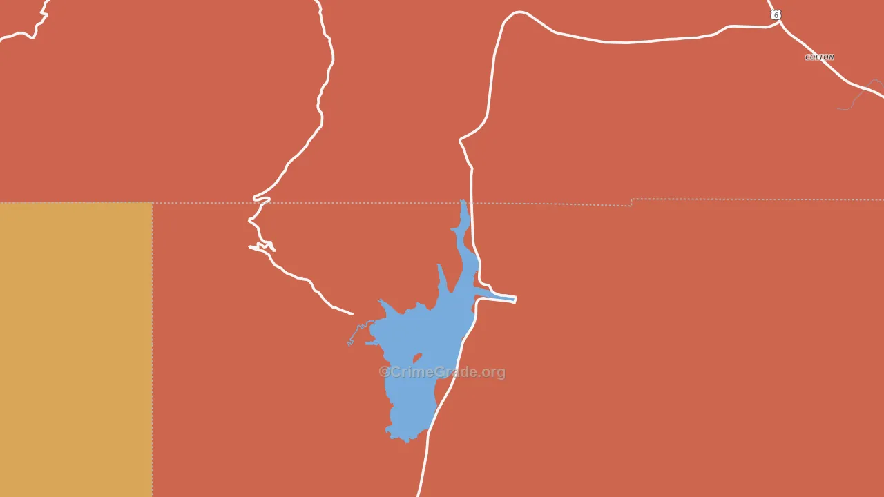 Scofield, UT Map of Assault Rates