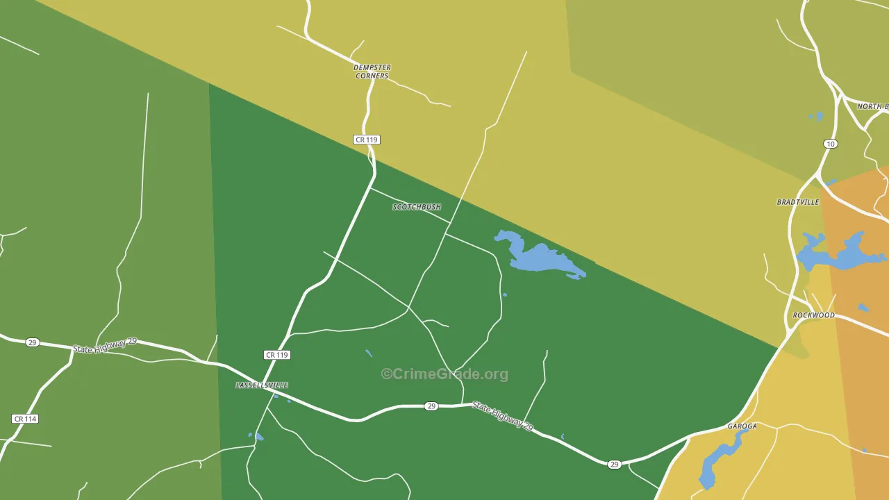 Scotchbrush, NY Map of Assault Rates