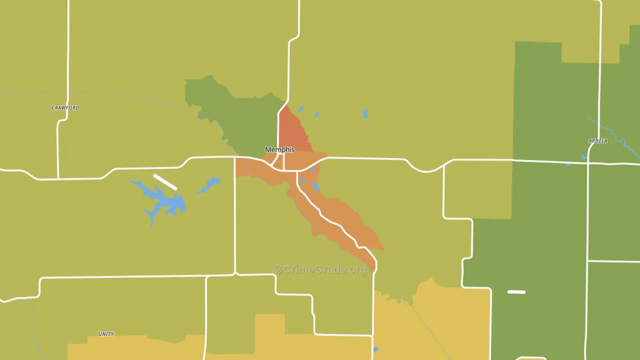 Scotland County, MO Map of Assault Rates