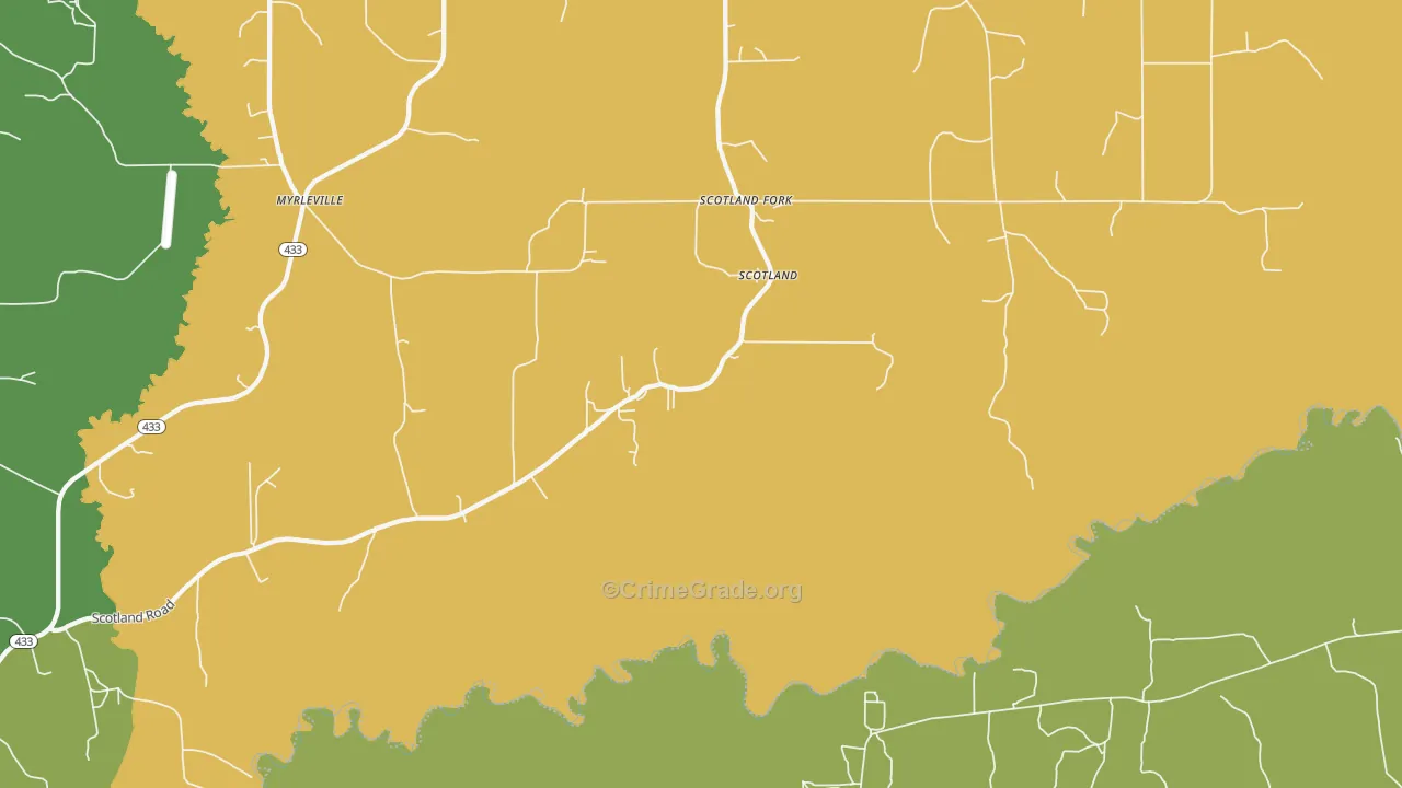 Scotland Fork, MS Map of Assault Rates