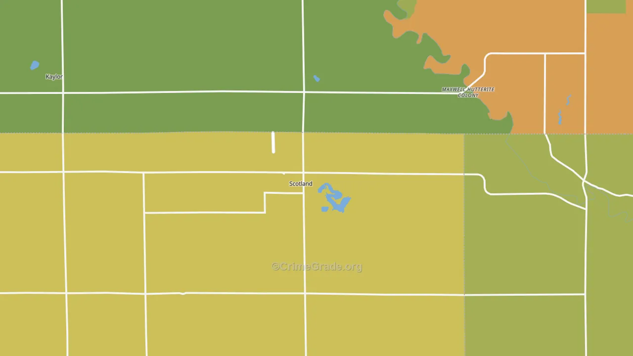 Scotland, SD Map of Assault Rates