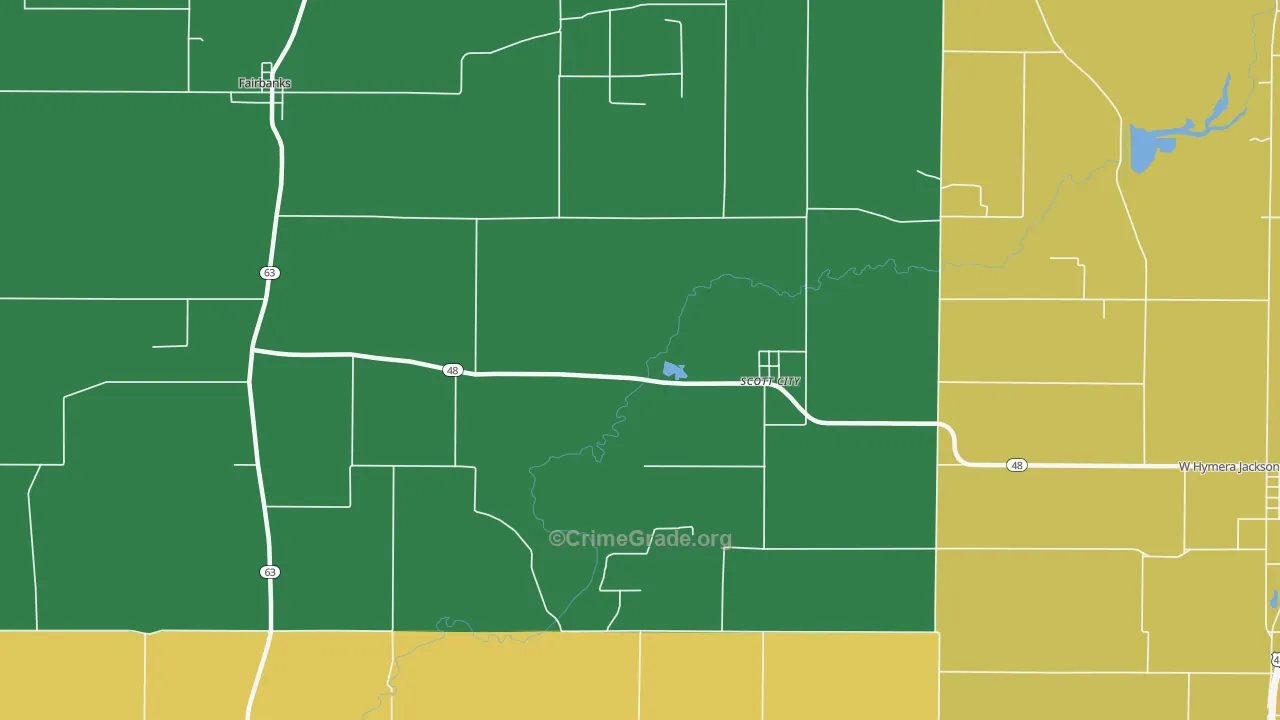 Scott City, IN Map of Assault Rates