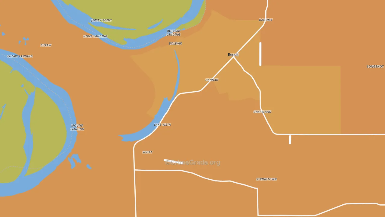 Scott, MS Map of Assault Rates