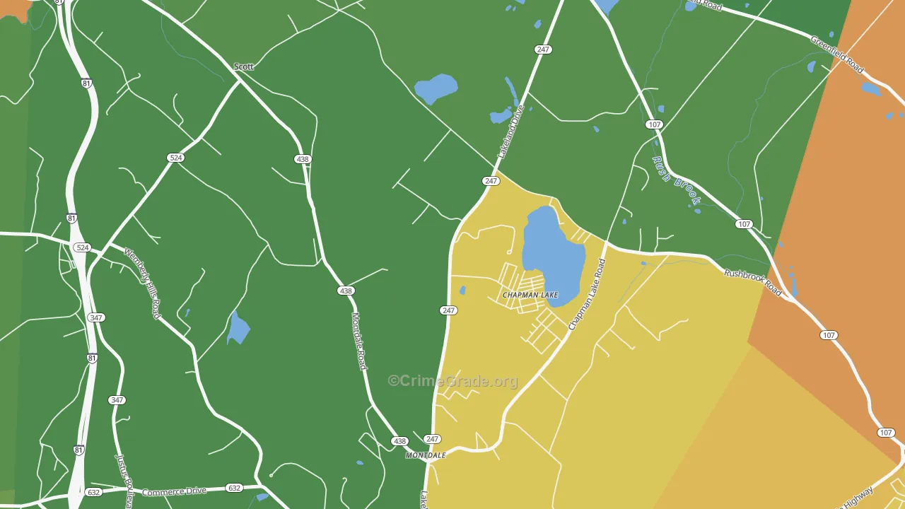 Scott, PA Map of Assault Rates