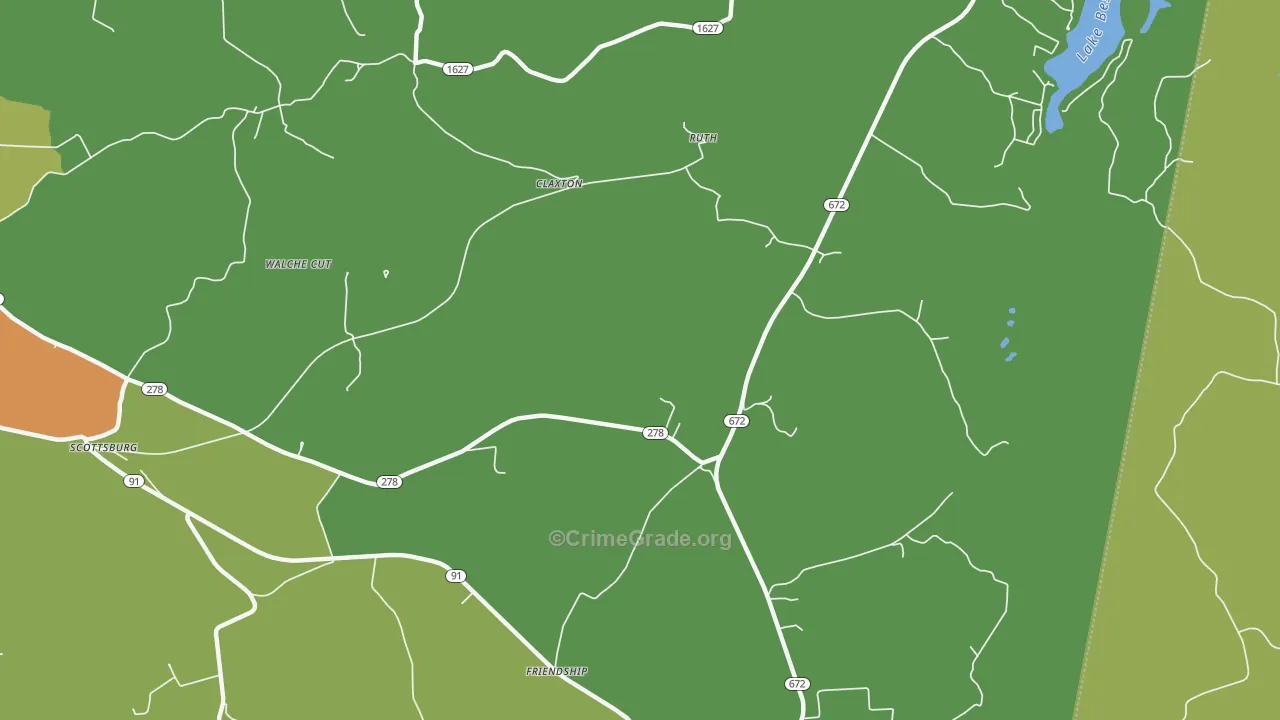 Scottsburg, KY Map of Assault Rates