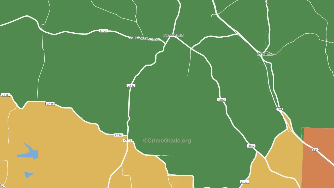 Scroggsfield, OH Map of Assault Rates