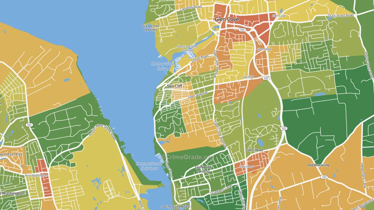 Sea Cliff, NY Map of Assault Rates