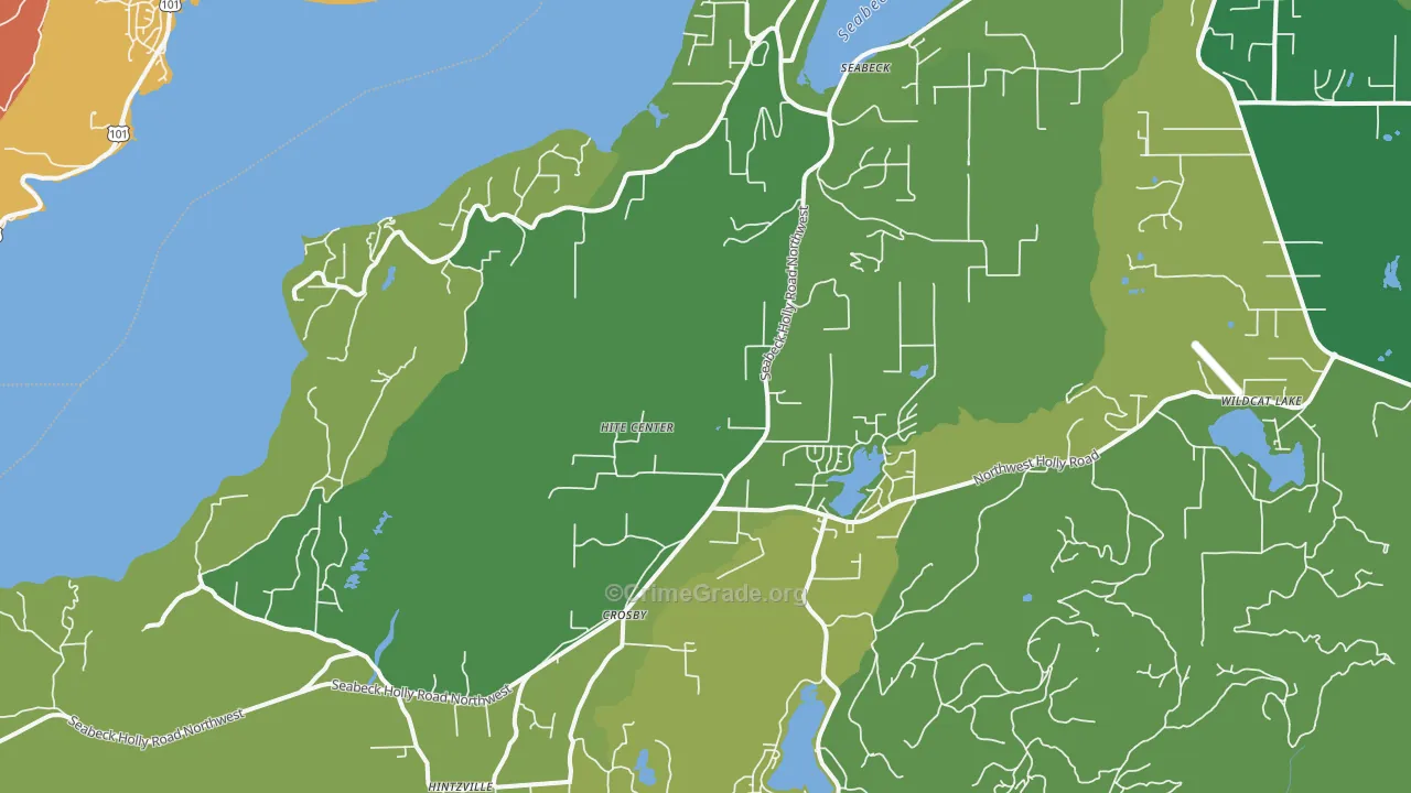 Seabeck, WA Map of Assault Rates