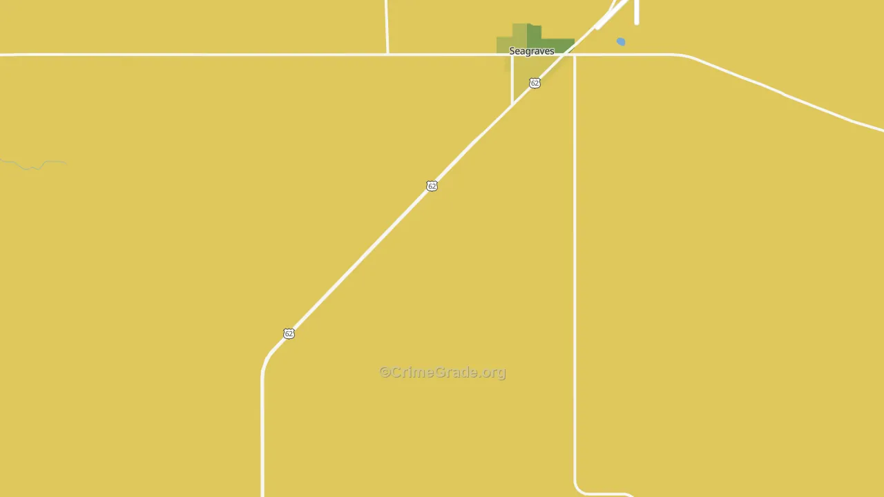Seagraves, TX Map of Assault Rates
