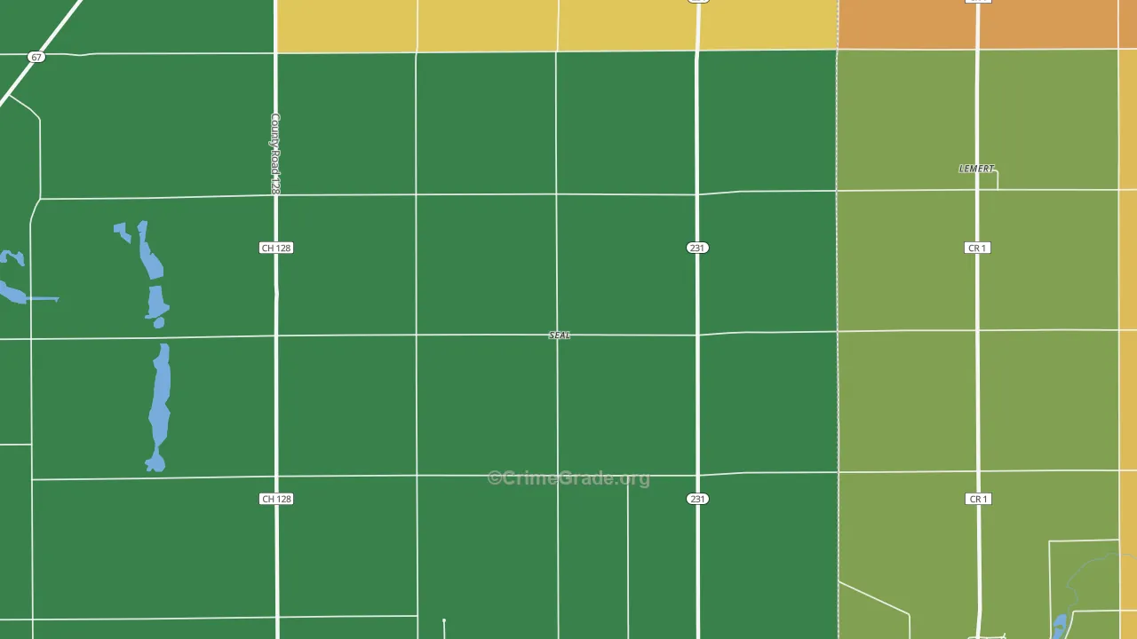 Seal, OH Map of Assault Rates