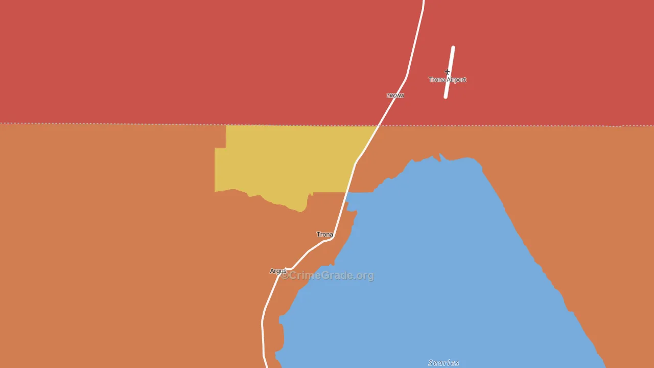 Searles Valley, CA Map of Assault Rates