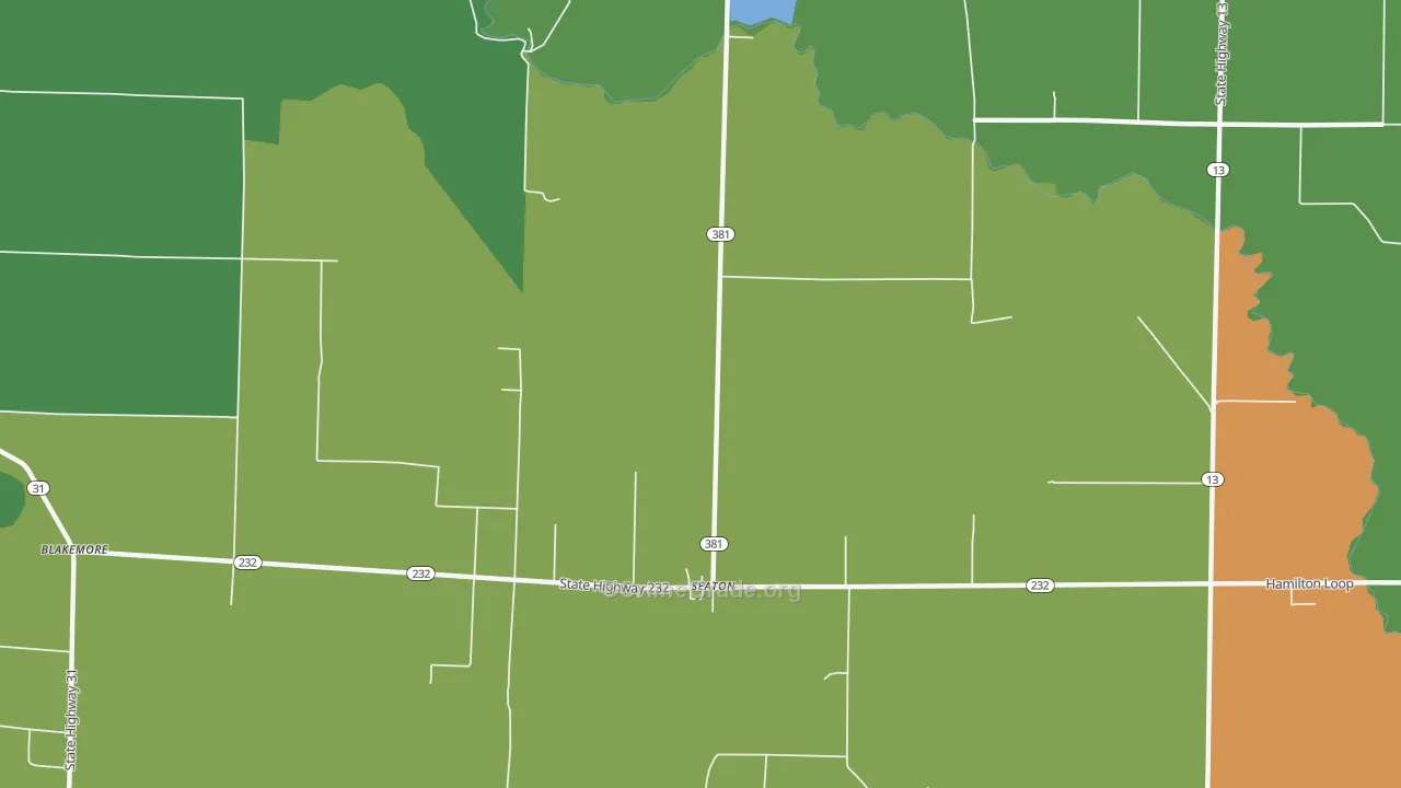 Seaton, AR Map of Assault Rates