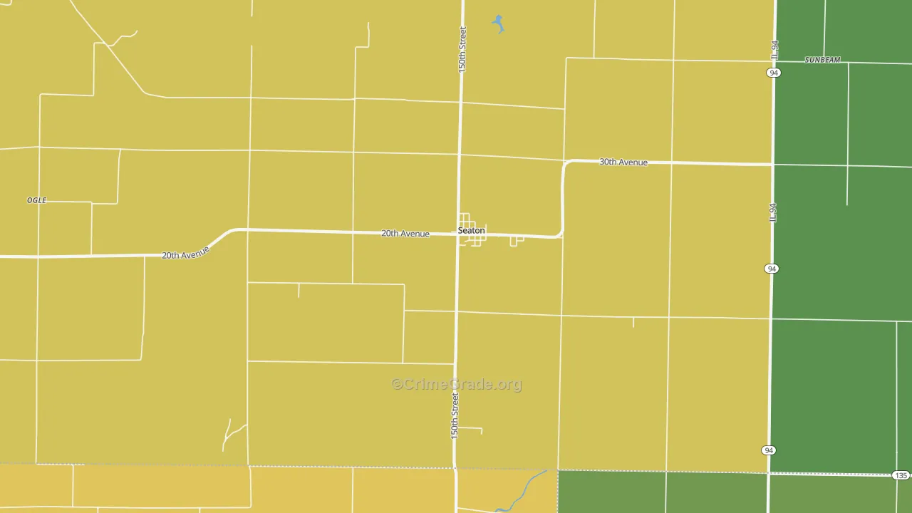 Seaton, IL Map of Assault Rates