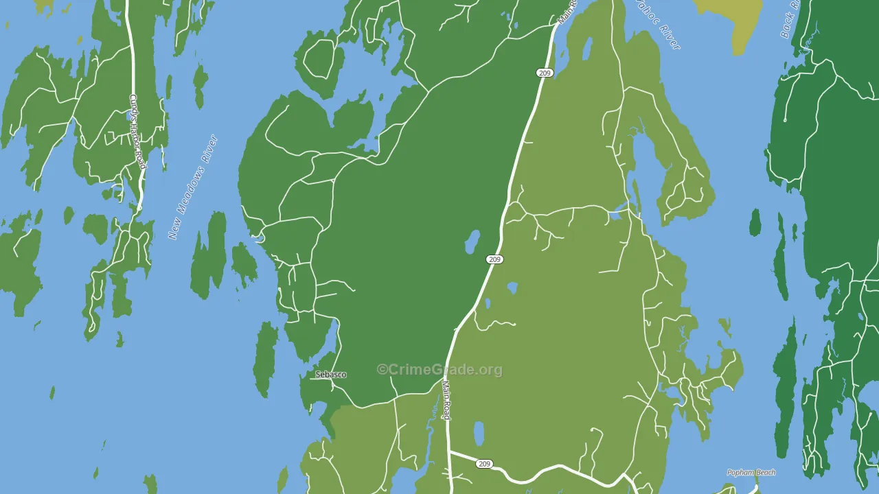 Sebasco Estates, ME Map of Assault Rates