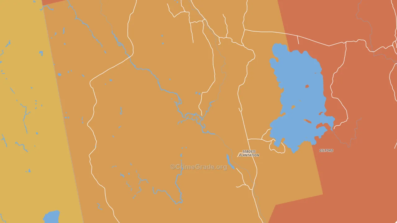 Seboeis, ME Map of Assault Rates