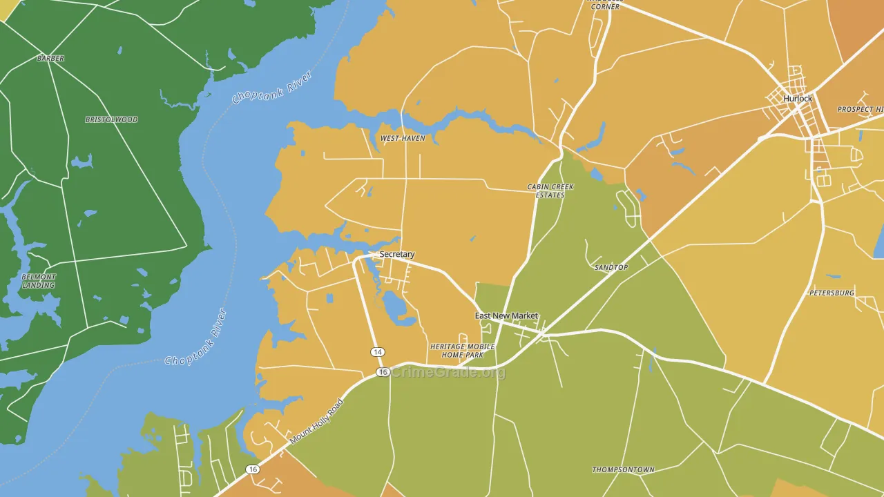 Secretary, MD Map of Assault Rates