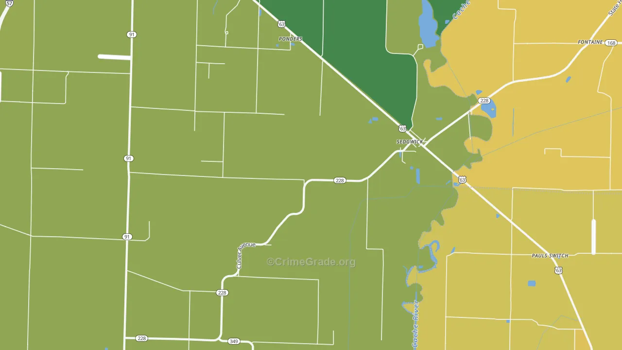 Sedgwick, AR Map of Assault Rates