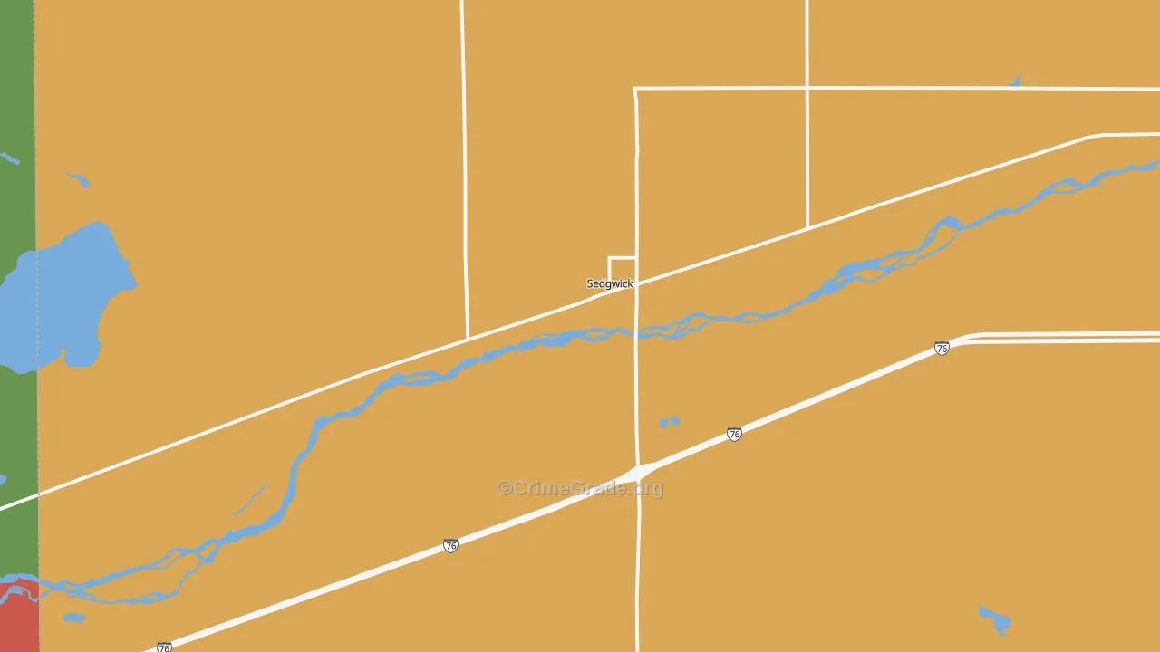 Sedgwick, CO Map of Assault Rates